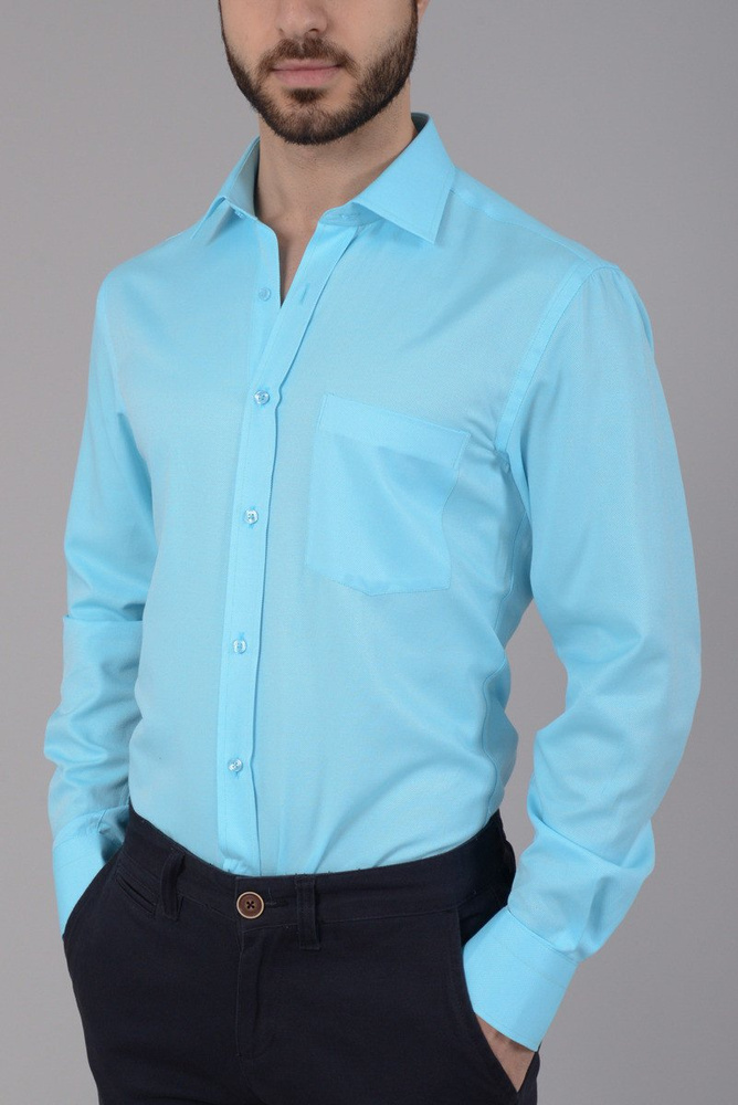 Elegancka Męska Koszula Morska Zieleń