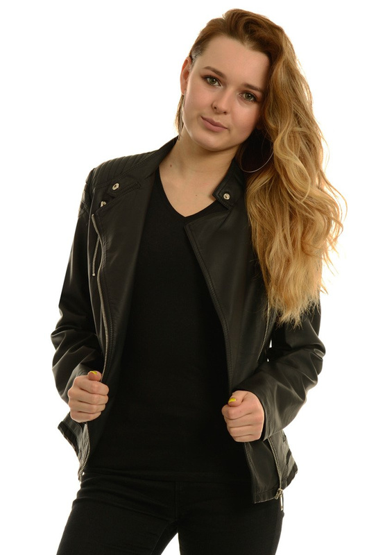 Damska Kurtka Ramoneska Ariada Czarna