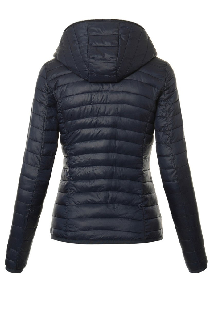 Damska Ortalionowa Jesienna Wiosenna Kurtka Granatowa