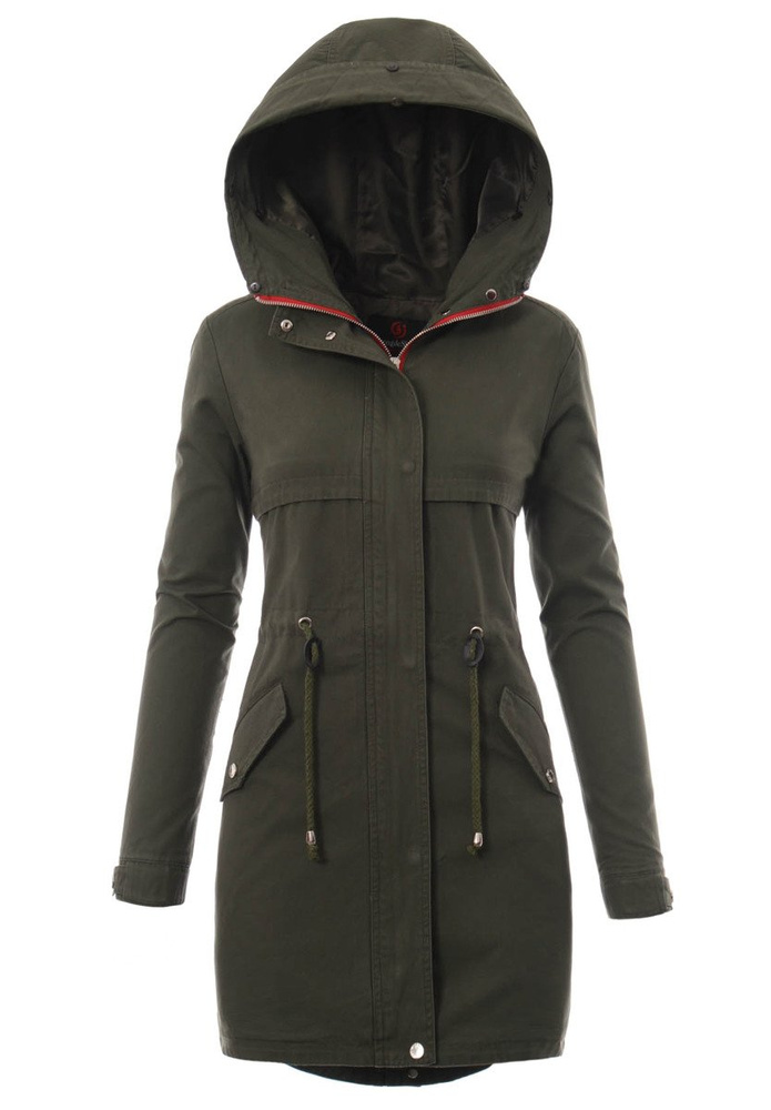 Damska Kurtka Parka Zimowa 2w1 Nataly Zielona