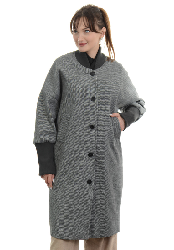 Damska Płaszcz Przejściowy Diana Czarny