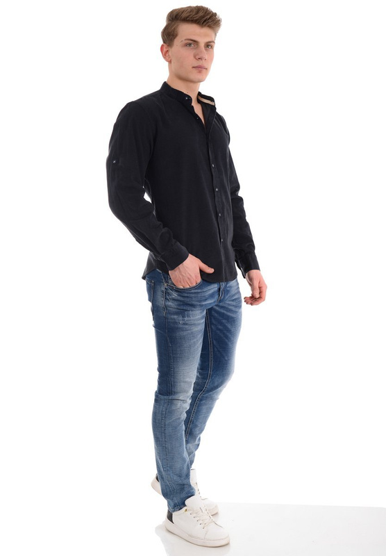 Męska Koszula Ciemno Szara