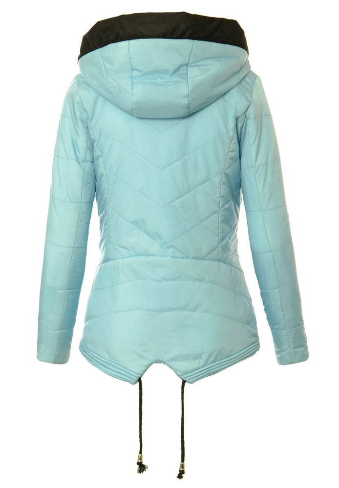 Damska Jesienna Wiosenna Kurtka Błękitna