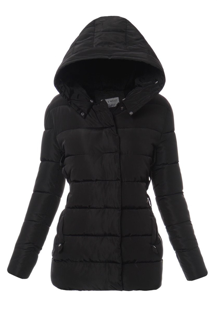 Damska Zimowa Kurtka Ortalionowa Czarna