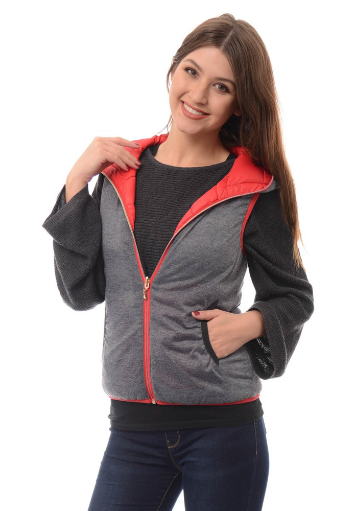 Damska Kamizelka Bezrękawnik Ines Czerwony