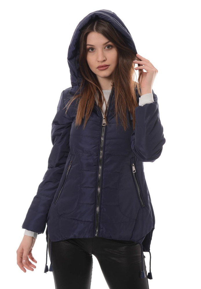 Damska Wiosenna Kurtka Tola Granatowa