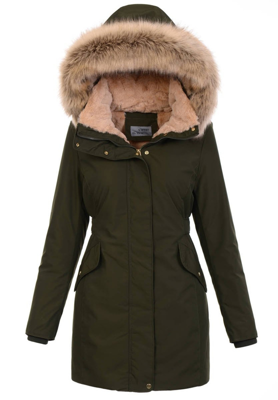 Zimowa Kurtka Parka Mirela Zielona