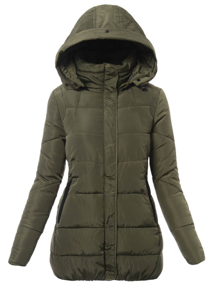 Damska Zimowa Kurtka Ortalionowa Renata Zielona