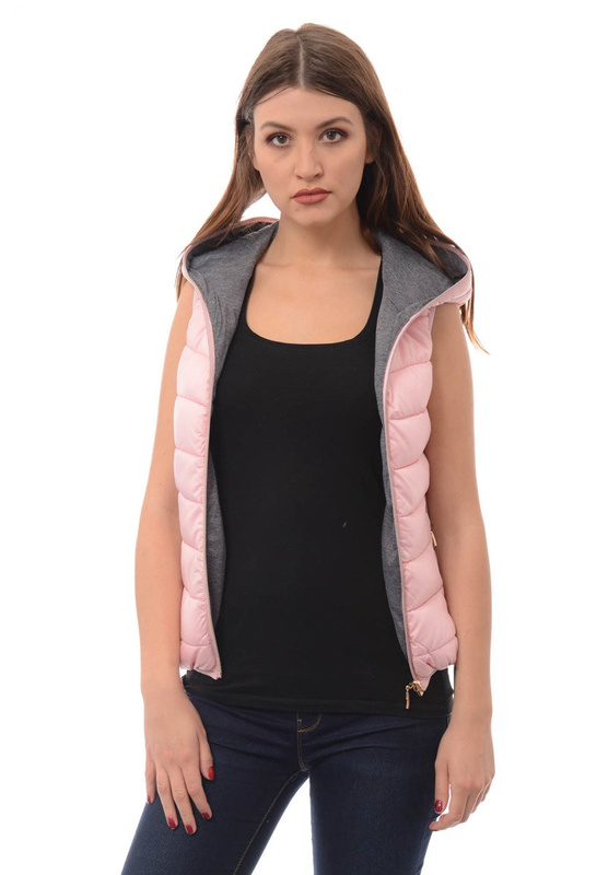 Damska Kamizelka Bezrękawnik Ines Różowy