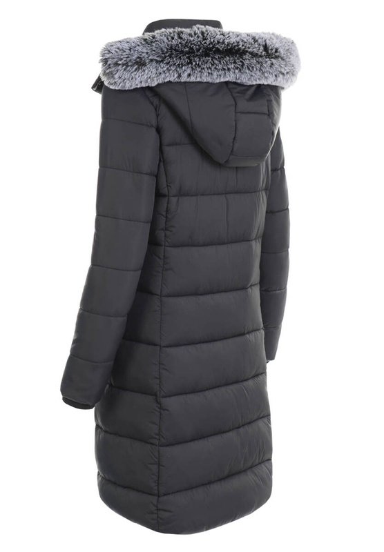 Damska Kurtka Ortalionowa Długa Izabela Czarna