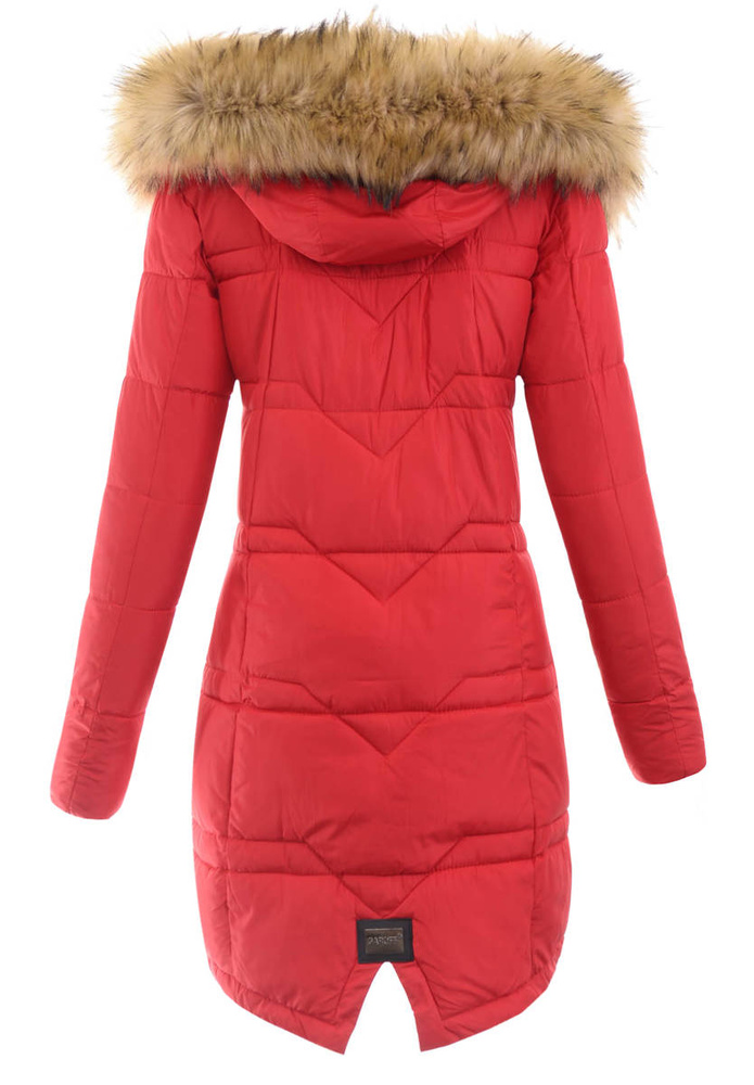 Damska Zimowa Kurtka Nelly Czerwona