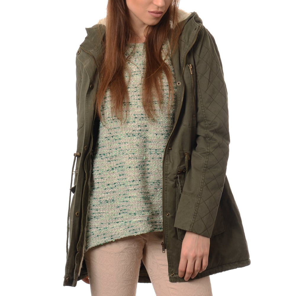 Damska Kurtka Parka Zimowa Trini Zielona