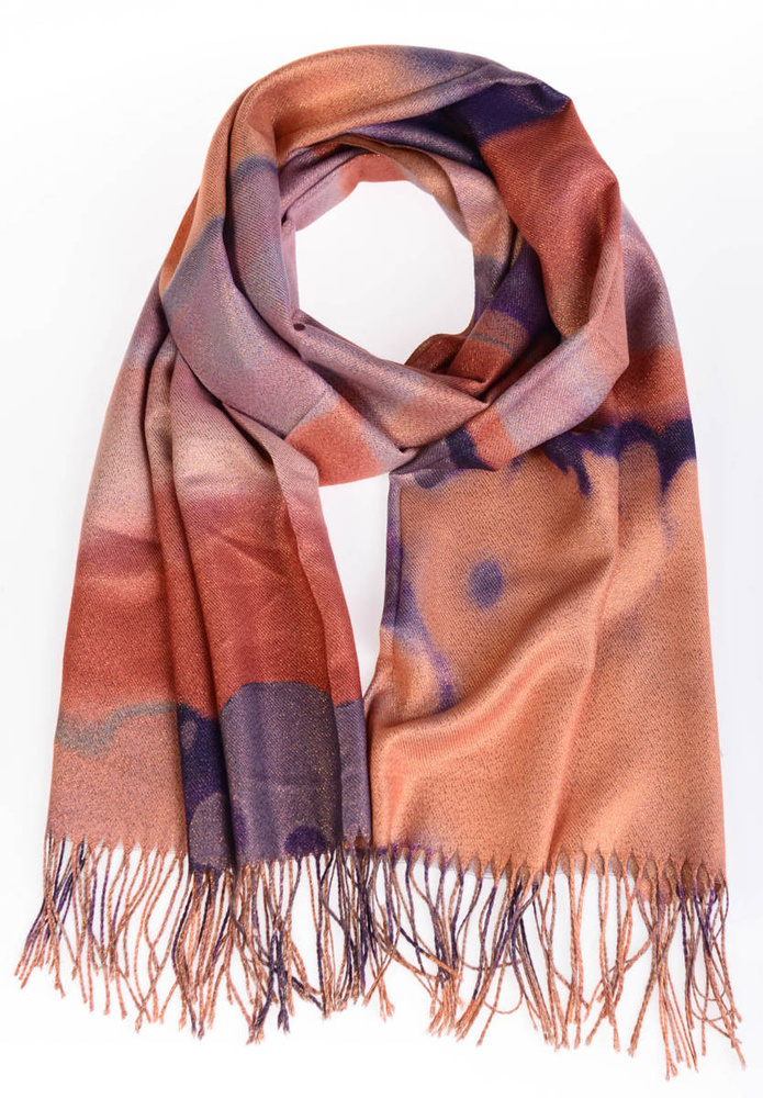 Szal Damski Pomarańczowy