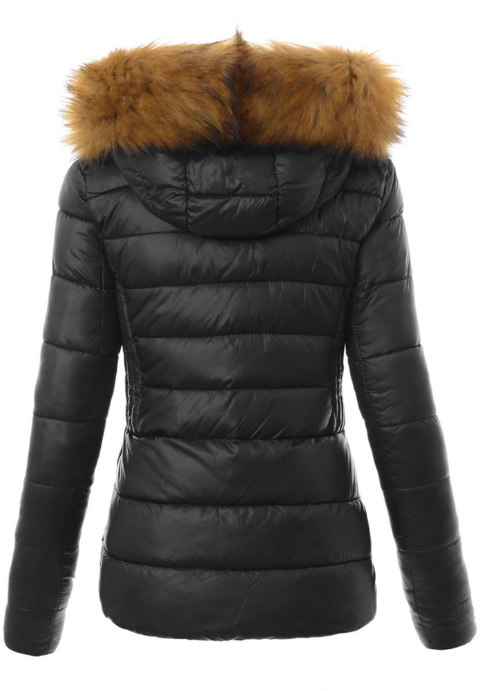 Damska Zimowa Kurtka Ortalionowa Honorata Czarna