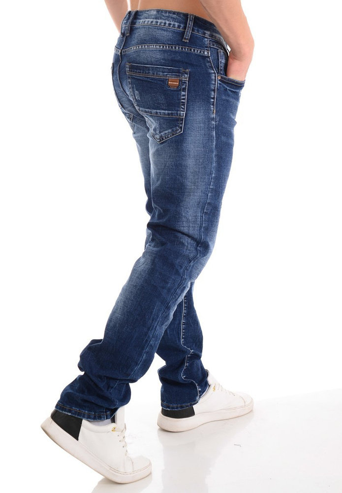 Męskie Spodnie Niebieskie