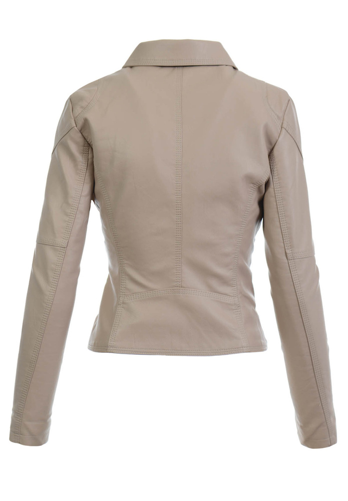 Damska Kurtka Ramoneska Zoya Beżowa