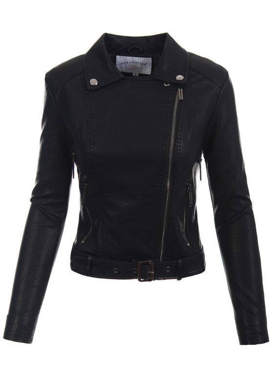 Damska Kurtka Ramoneska Helen Czarna