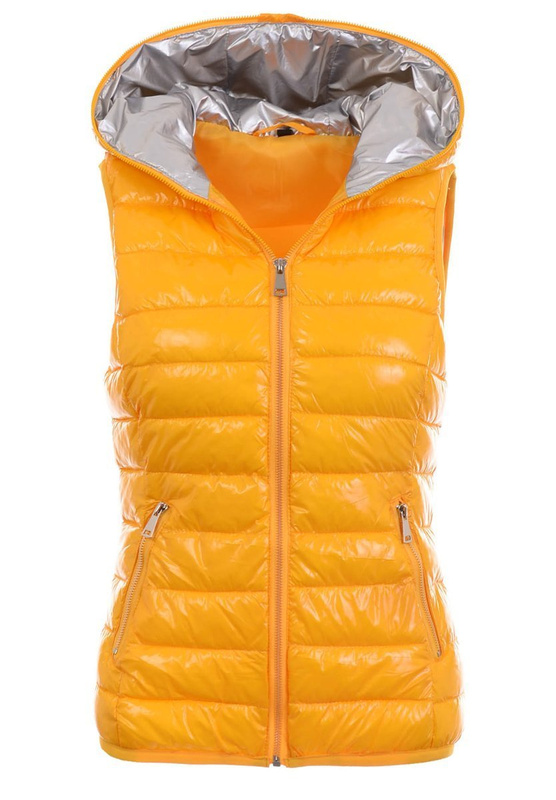 Damska Kamizelka Bezrękawnik Paula Żółty