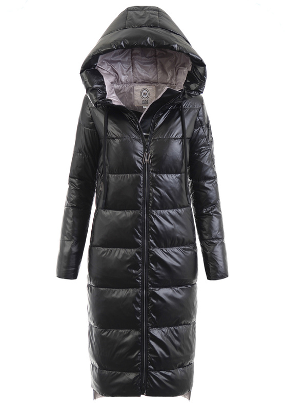Damska Kurtka Ortalionowa Długa Antonina Czarna