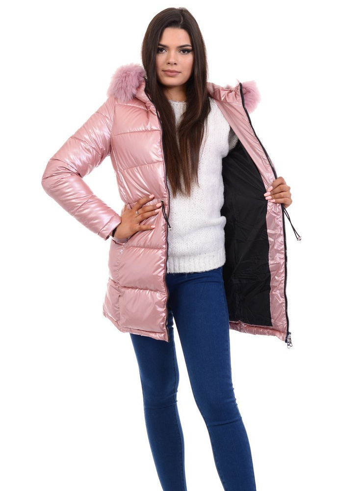 Damska Kurtka Ortalionowa Adelajda Różowa