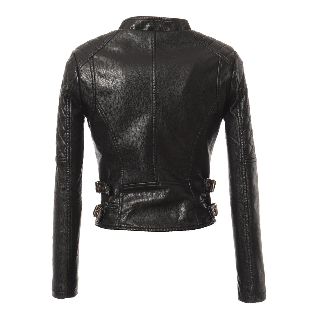 Damska Skórzana Kurtka Ramoneska Beti Czarna