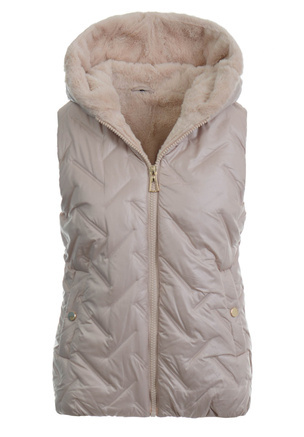 Damska Kamizelka Bezrękawnik Marie Beżowa