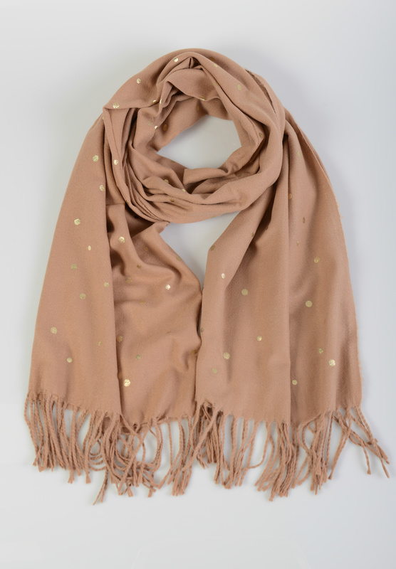 Szal Damski Brązowy