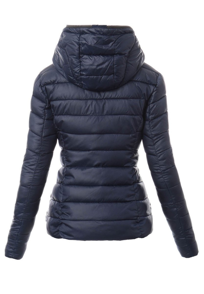 Damska Zimowa Kurtka Ortalionowa Granatowa