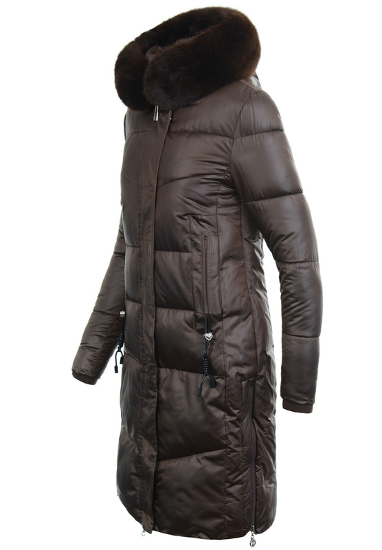 Damska Kurtka Zimowa Jolanta Brązowa