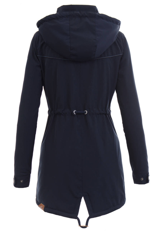Damska Kurtka Parka Wiosenna Madlen Granatowa