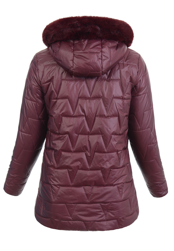 Damska Kurtka Zimowa Czesława Bordowa