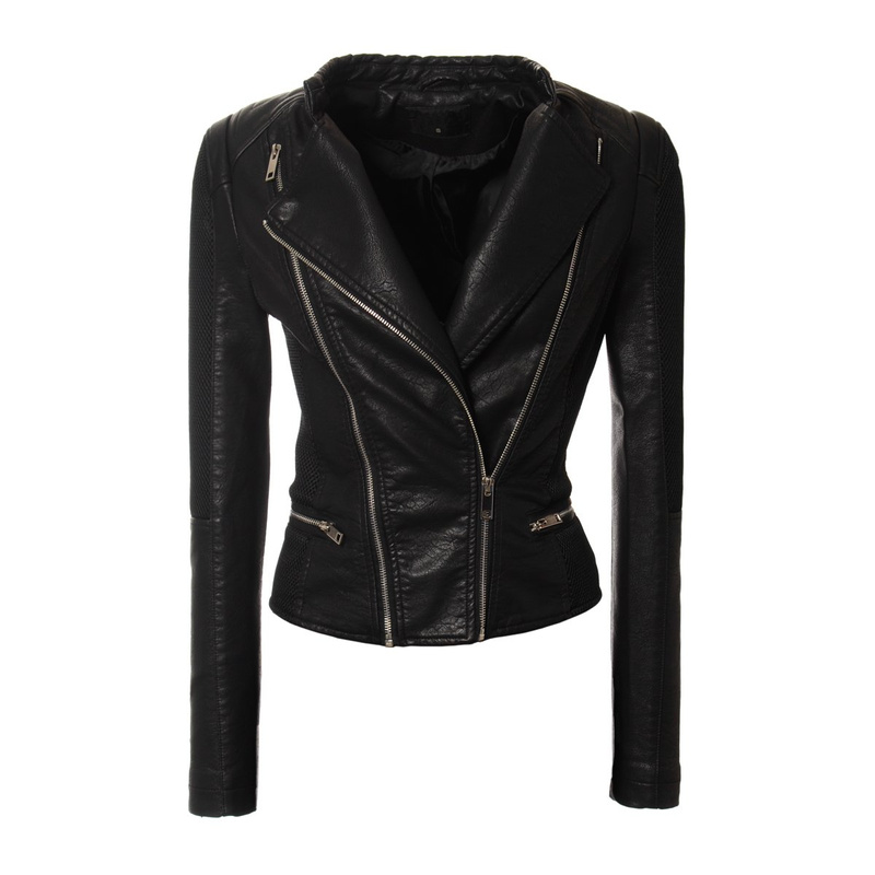 Damska Kurtka Ramoneska Czarna