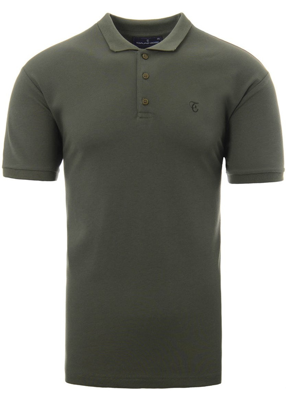 Męska Koszulka Polo Gładka Khaki