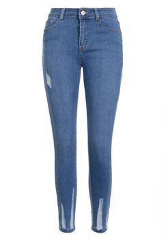 Damskie Spodnie Jeansowe Niebieskie