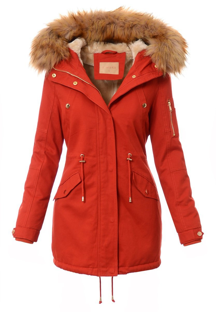 Damska Kurtka Czerwona
