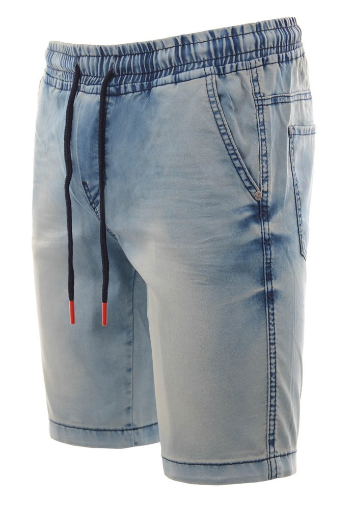 Męskie Spodenki Jeansowe Niebieskie