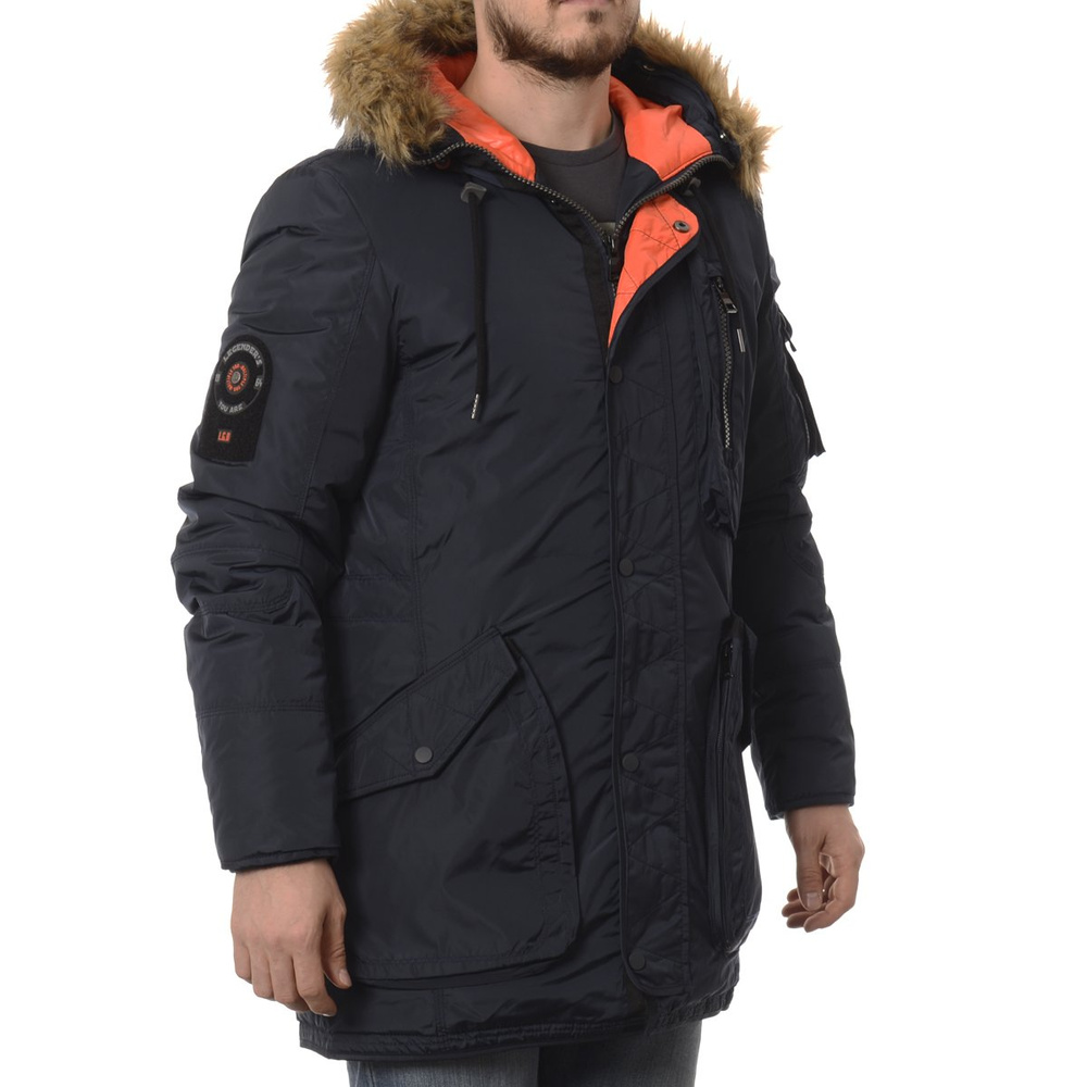 Legender's Steamer - Męska Kurtka Zimowa Granat (565)