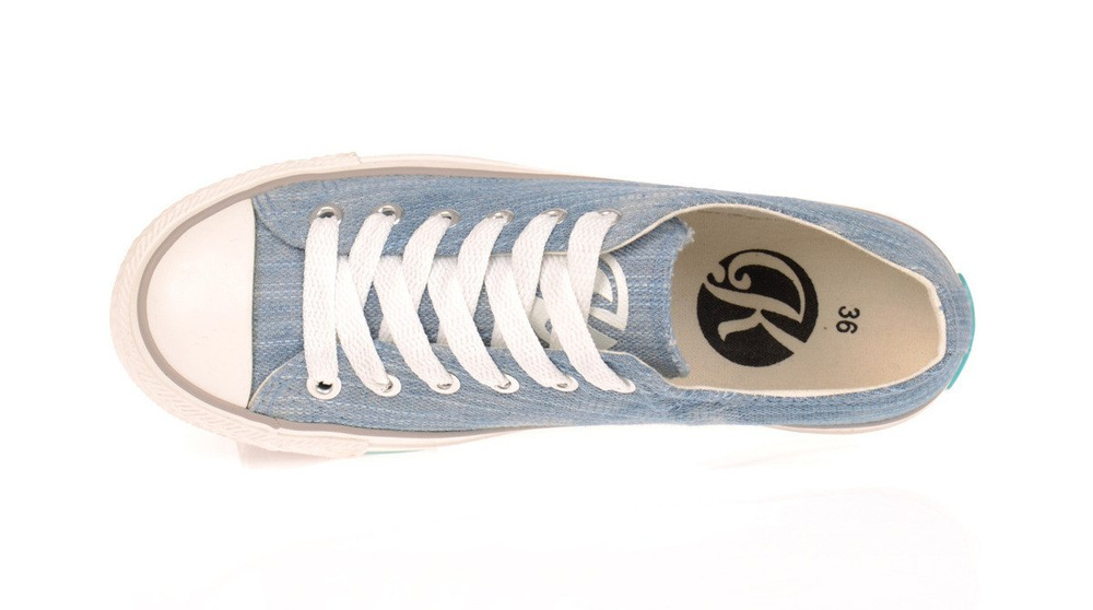 Niskie Trampki Tenisówki Jeansowe