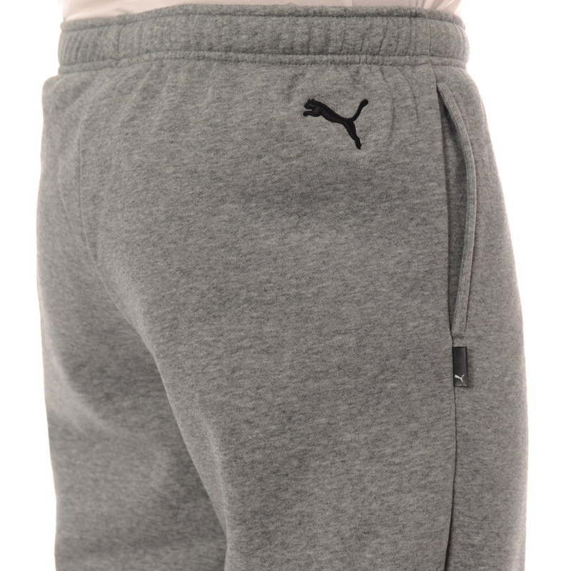 Męskie Spodnie Dresowe Puma Bawełniane Szare