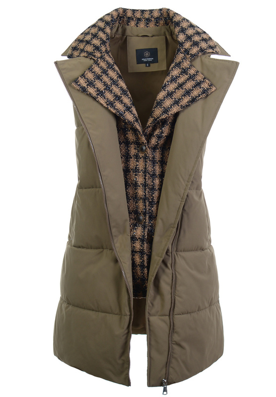 Damska Kamizelka Bezrękawnik Albina Brązowa