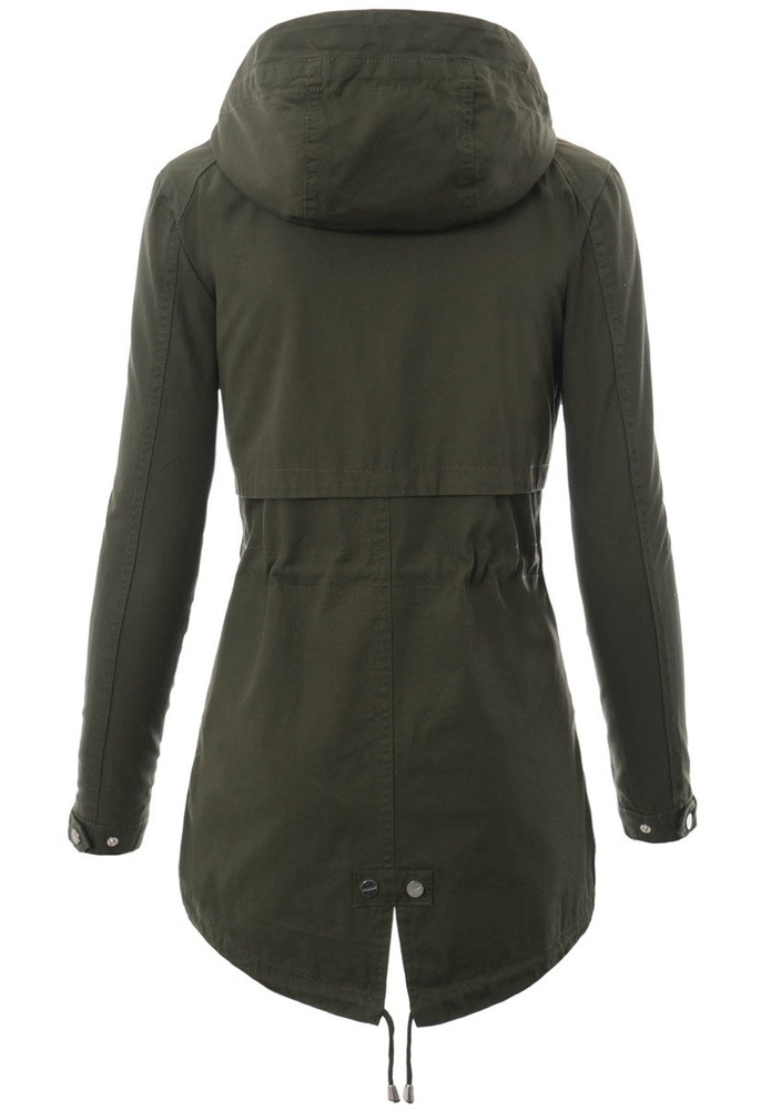 Damska Kurtka Parka Wiosenna Małgorzata Zielona