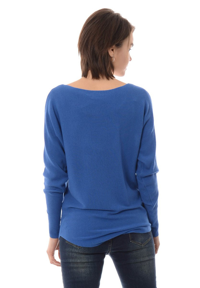 Damska Bluzka Oversize Niebieska