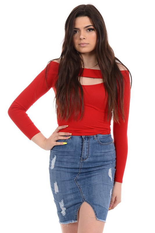 Damska Spódnica Jeansowa Niebieska