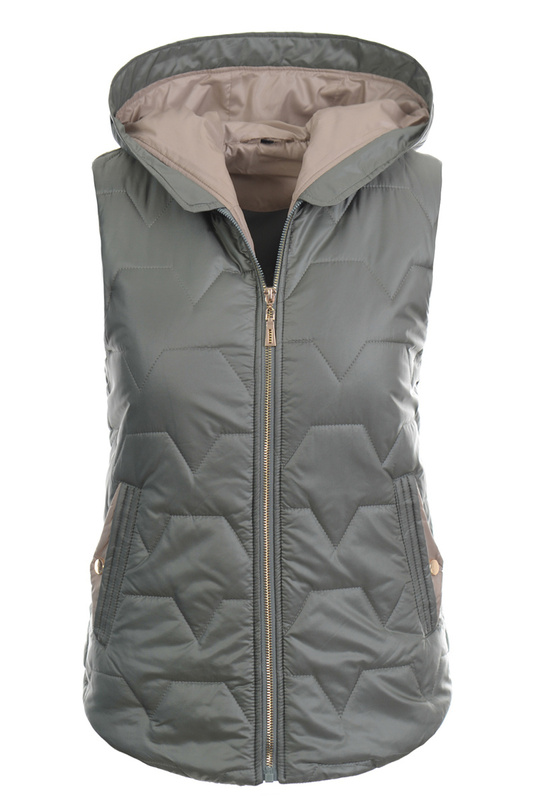 Damska Kamizelka Bezrękawnik Izyda Zielony