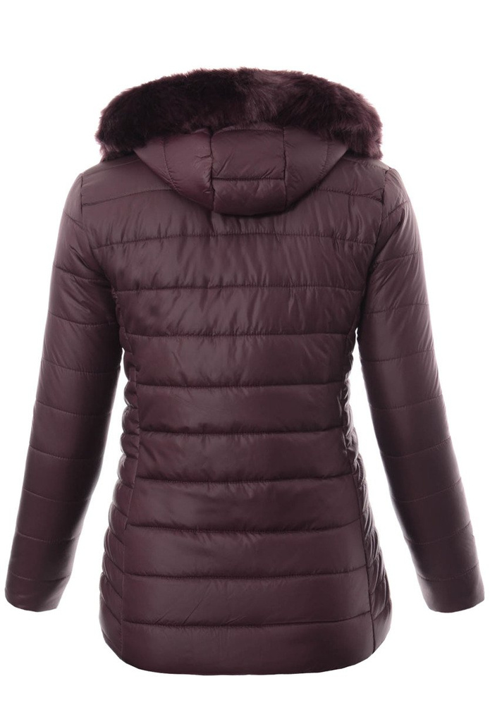 Damska Zimowa Ortalionowa Kurtka Fioletowa