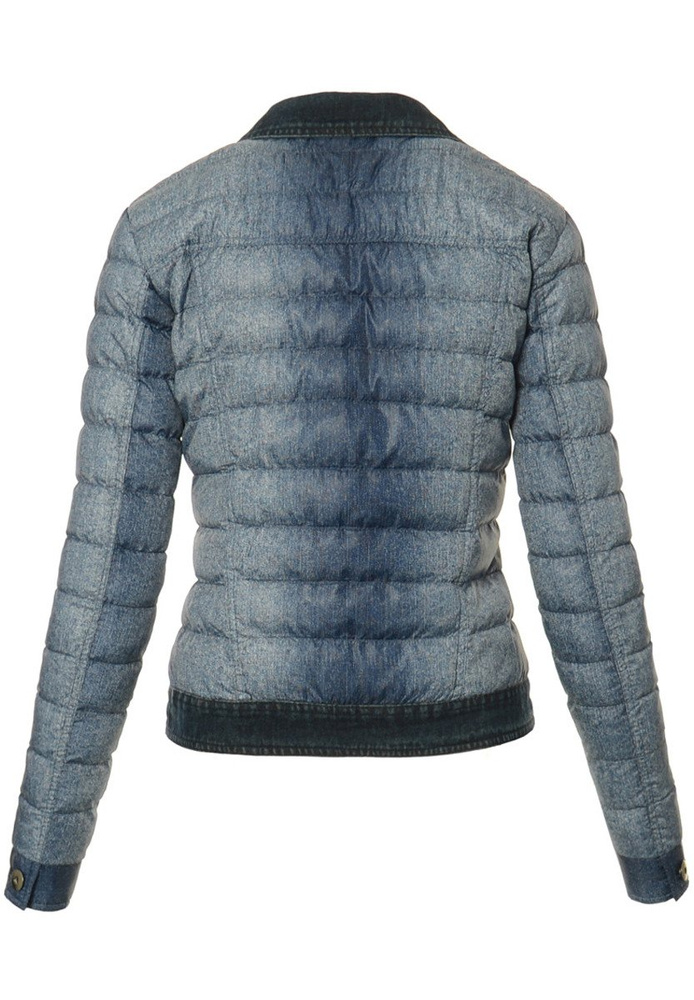 Damska Jesienna Wiosenna Kurtka Erika Granatowa