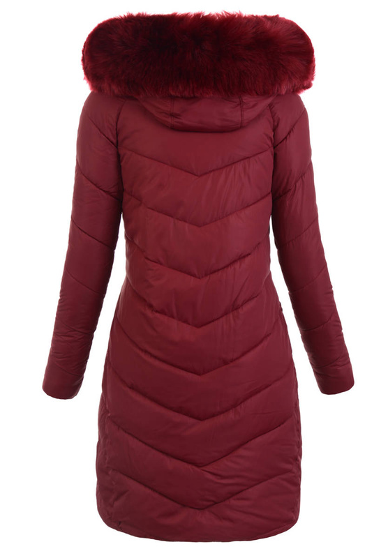 Damska Ortalionowa Kurtka Damska Konwalia Bordowa