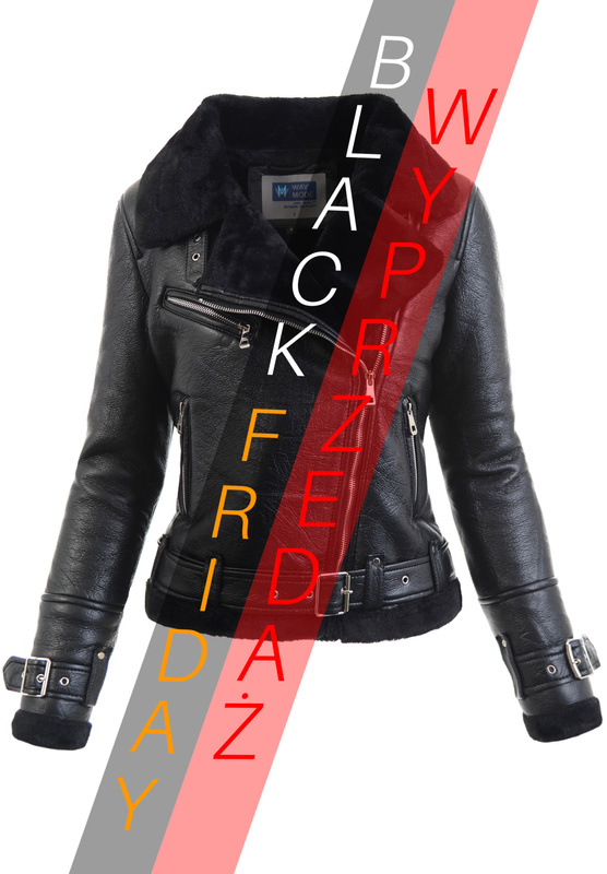 Damska Zimowa Kurtka Kożuszek Aurora Czarna