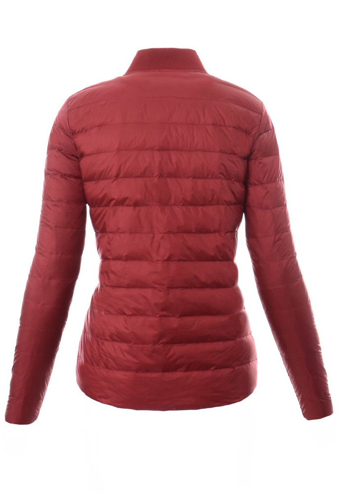 Damska Puchowa Wiosenna Kurtka Kornelia Bordowa