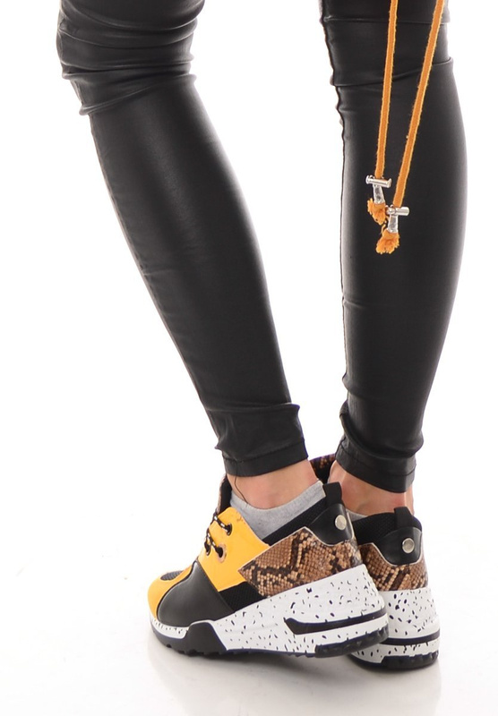 Damskie Sportowe Buty Zółte